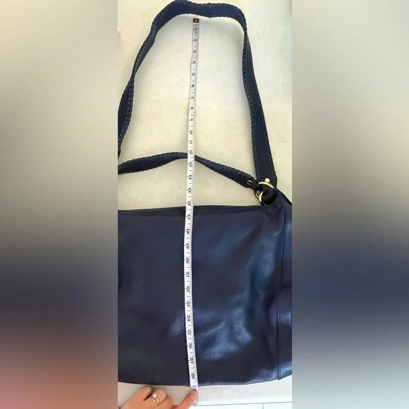 ASO Cameron Diaz👜Onna Ehrlich/ Rachel bag/ Hobo bag/ 100% Leather/ Navy blue - Picture 17 of 17